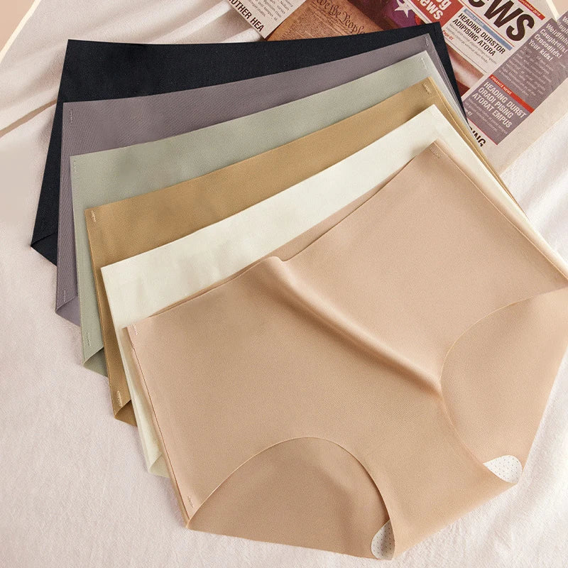CowLost | product_id-5pcs-seamless-ultra-thin-high-elastic-mulberry-silk-womens-briefs |1
