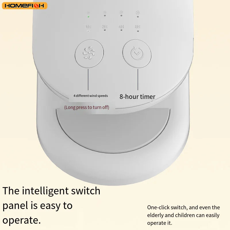 CowLost | product_id-homefish-3600mah-portable-clip-fan-4-gears-quiet-720-rotatable-battery-fan |5