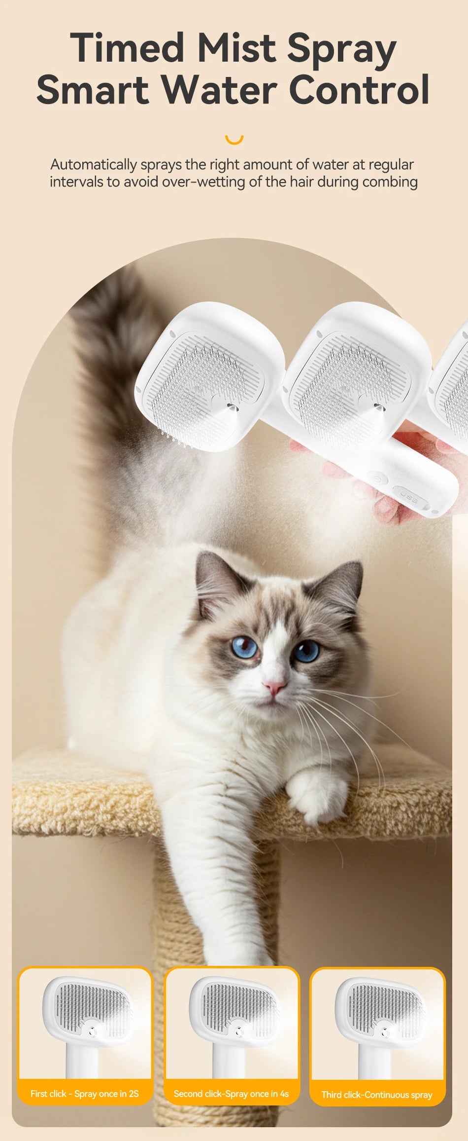 CowLost | tools-rojeco-electric-pet-steam-comb-spray-for-hair-removal |10
