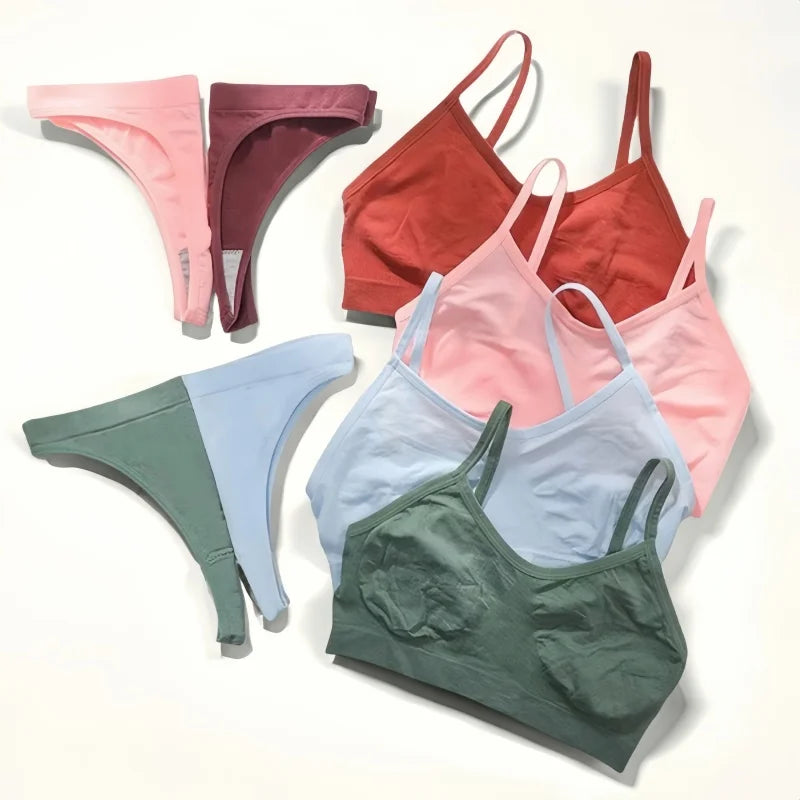 CowLost | product_id-wireless-seamless-push-up-bra-and-low-rise-thong-set-for-women |1