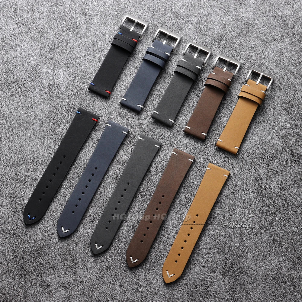 CowLost | product_id-vintage-quick-release-leather-watch-band-18mm-20mm-22mm-unisex-cowhide-strap-handmade-stitching |2