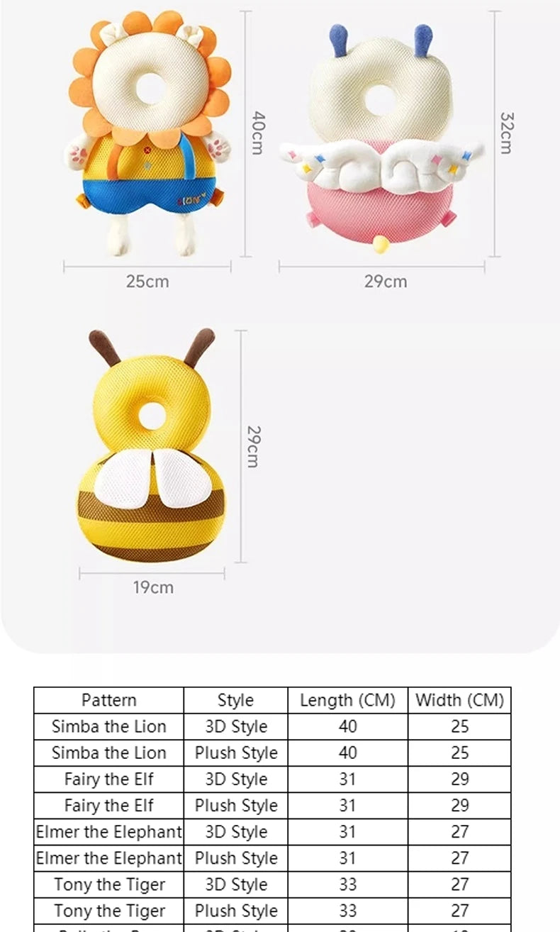 CowLost | aibedila-toddler-baby-head-protector-newborn-headrest-security-pillows-backpack |11