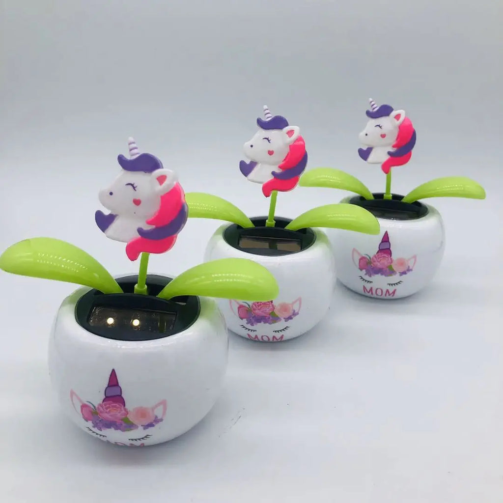 CowLost | solar-automatic-swing-solar-flower-car-ornaments |8