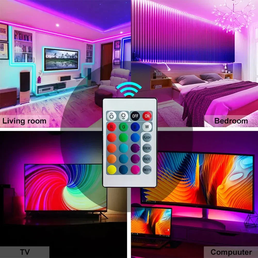 CowLost | light-ropes-strings-product_id-1-30m-5v-usb-bluetooth-rgb-led-strip-light-smd-5050-app-control-for-tv-background |5