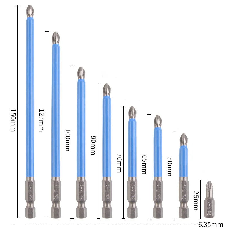 CowLost | product_id-cross-non-slip-magnetic-ph2-drill-bit-set-s2-high-hardness-electric-screwdriver-head |2