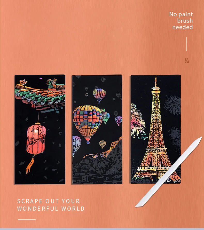 CowLost | product_id-12-piece-diy-scratch-painting-set-featuring-world-famous-architectural-night-scenes |6