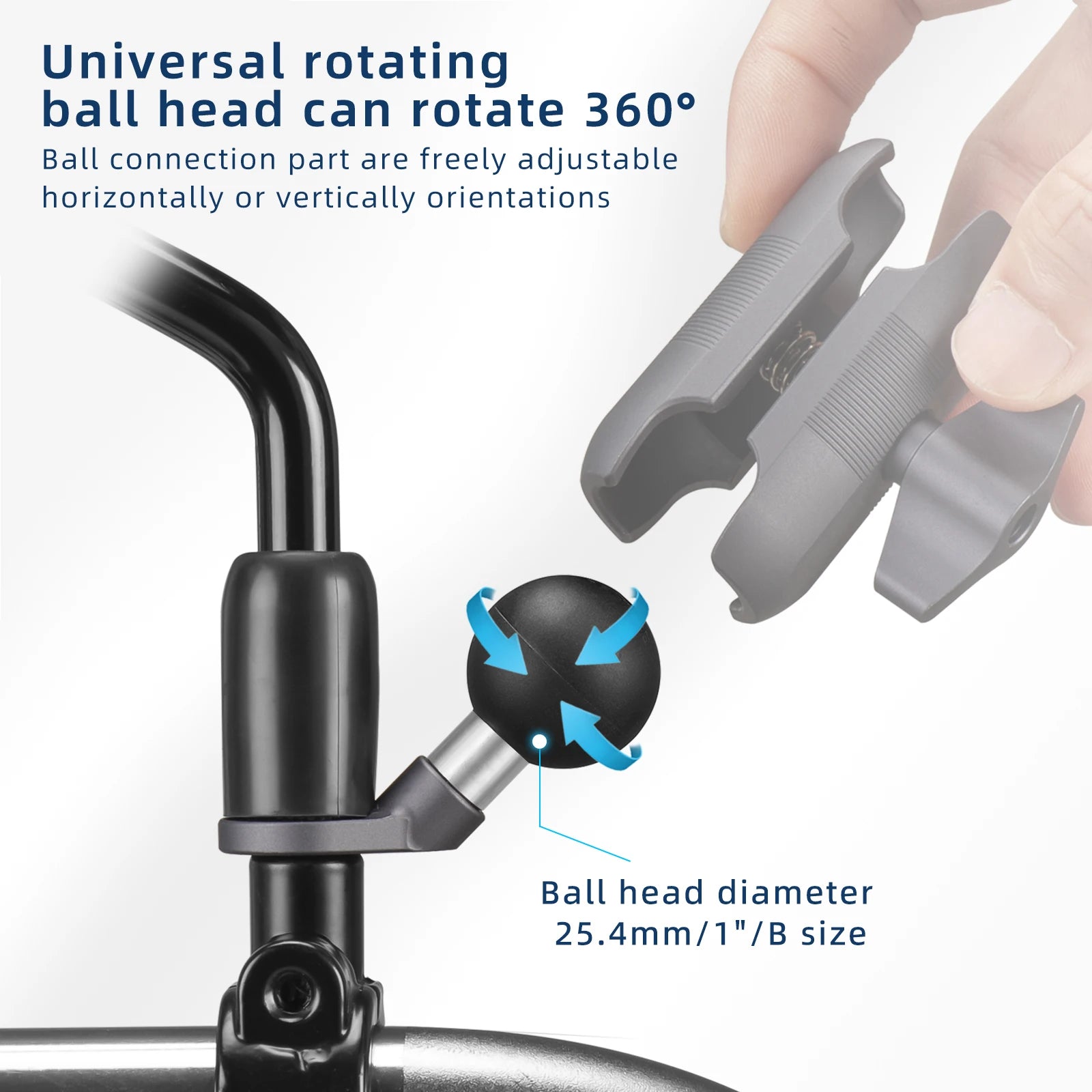 CowLost | product_id-fanaue-1-aluminum-alloy-ball-mount-base-motorcycle-rearview-mirror-adapter |5