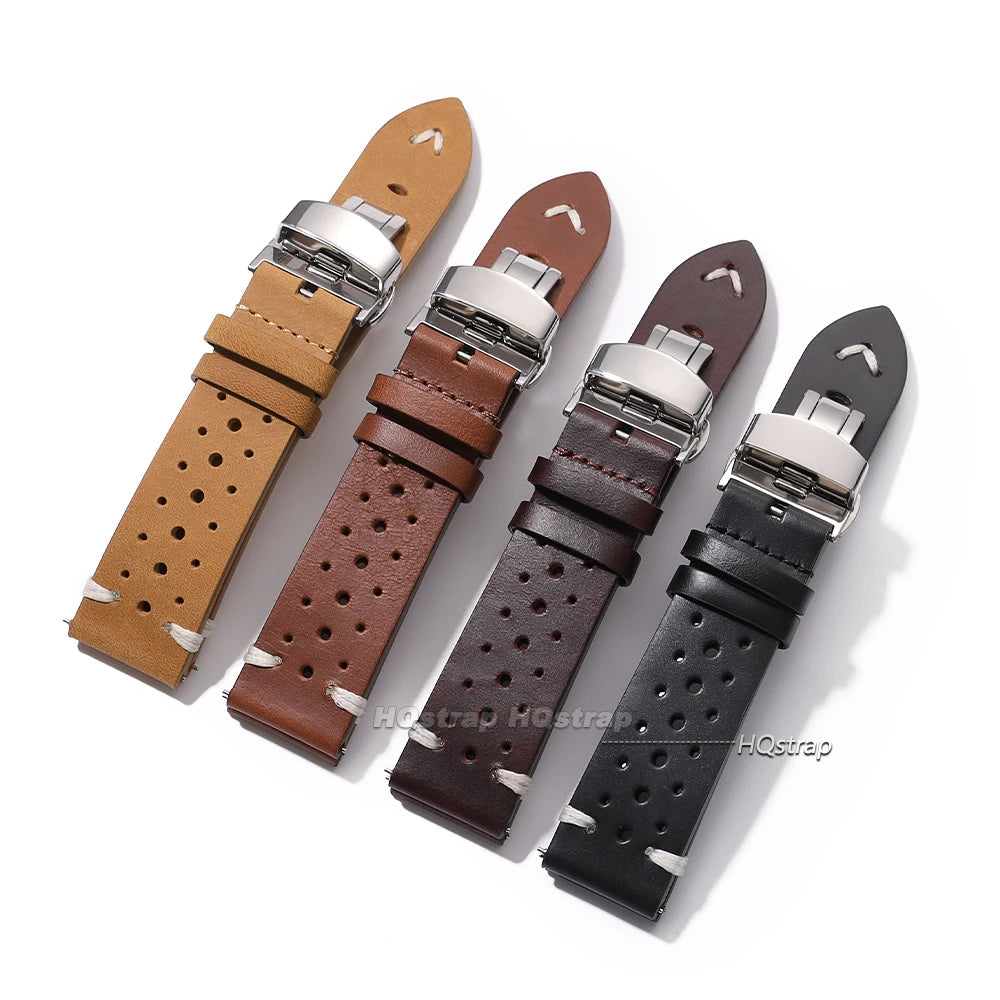 CowLost | bracelets-product_id-handmade-genuine-leather-cowhide-watch-band-20mm-22mm-with-quick-release-butterfly-buckle |8