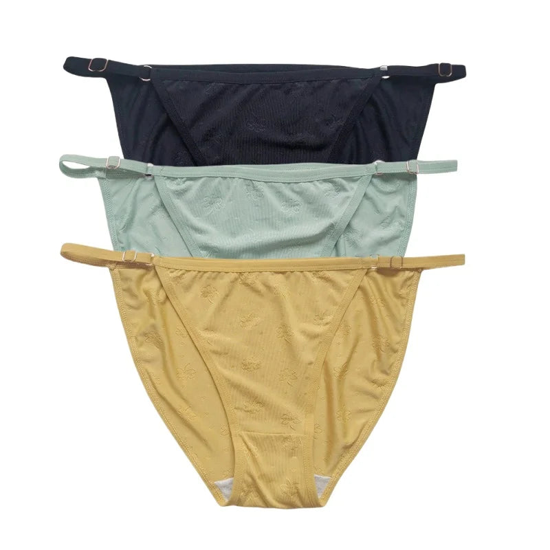 CowLost | product_id-3pcs-women-s-low-rise-ice-silk-brazilian-briefs-s-xl-solid-colors |21