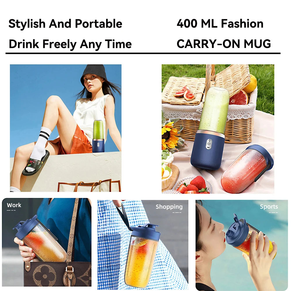 CowLost | portable-electric-juicers-blue-pink-abs-cup-multifunction |4