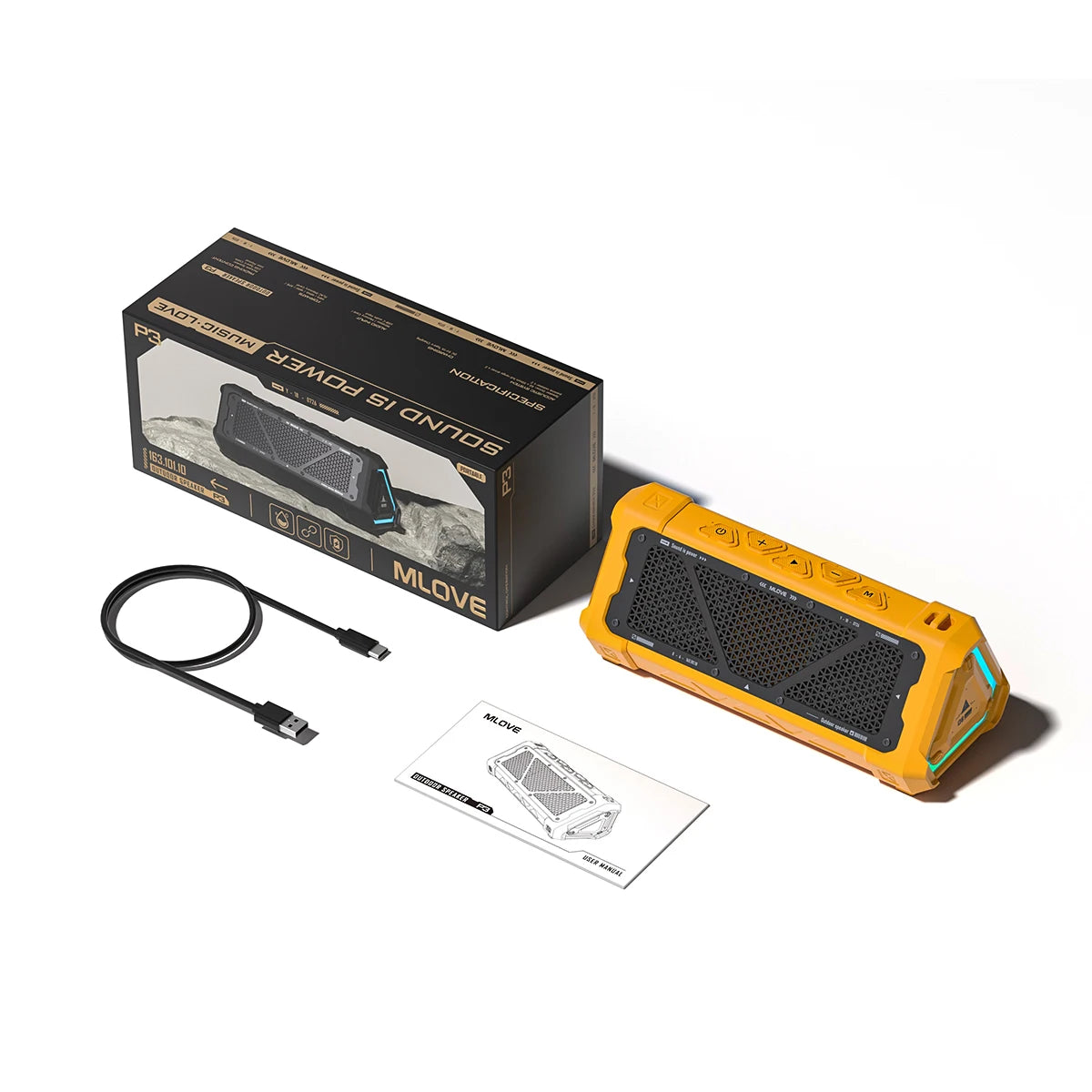 CowLost | mlove-p3-outdoor-bluetooth-speaker-40w-output-power-bluetooth-5-3-speaker-1 |18