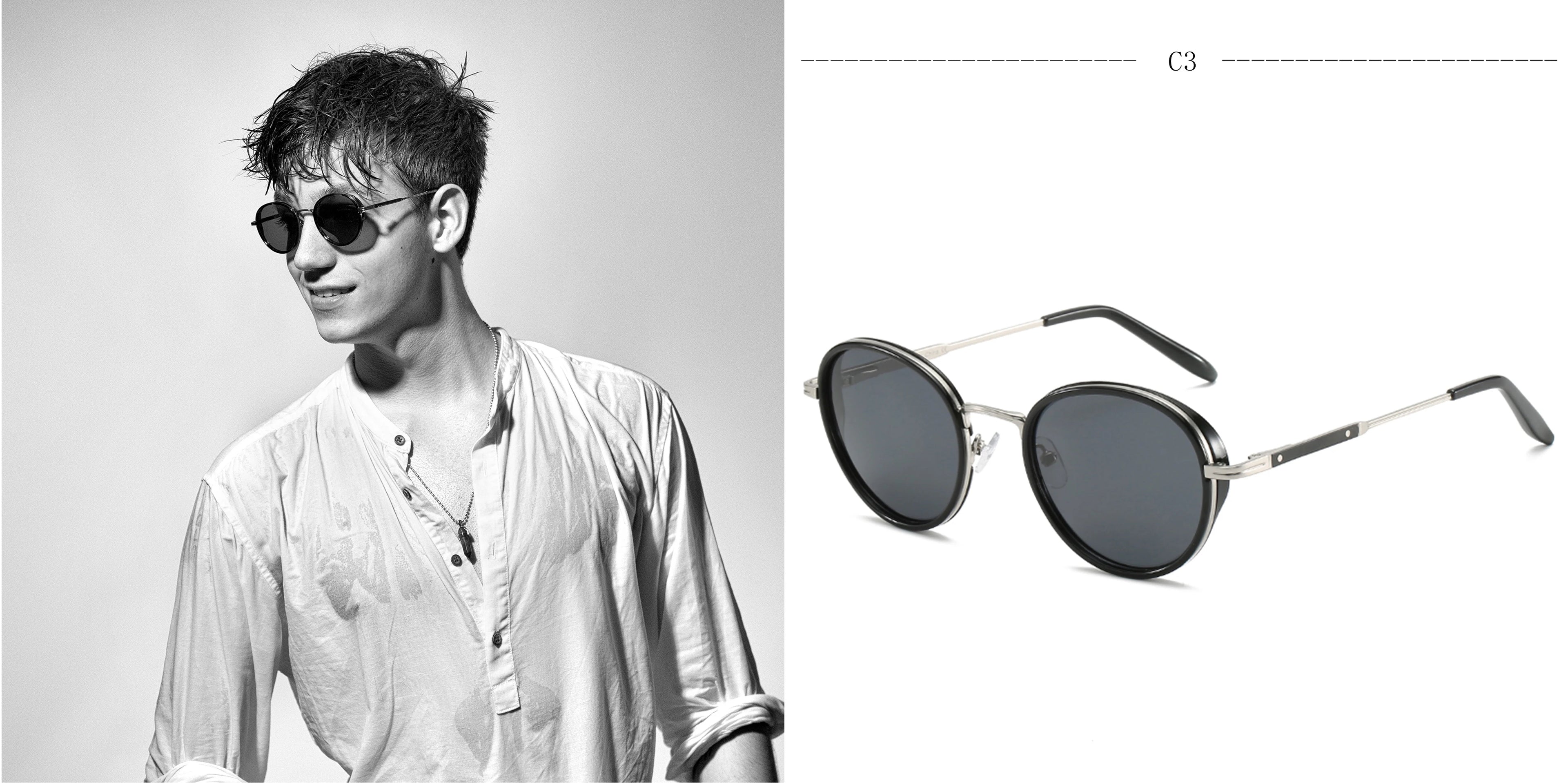 CowLost | zenottic-steampunk-sunglasses-round-polarized-mirror |9