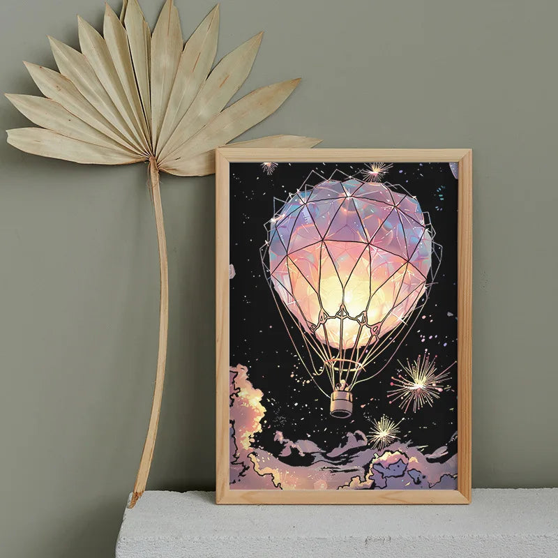 CowLost | product_id-4-pcs-a4-diy-luminous-scratch-painting-set-animal-butterfly-whale-landscape-night-view |6