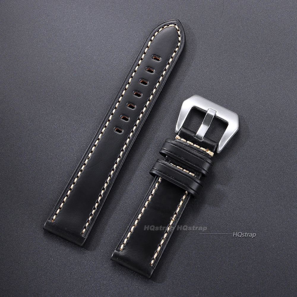 CowLost | product_id-handmade-crazy-horse-leather-watch-strap-20-26mm-for-panerai-vintage-black-blue-brown |14