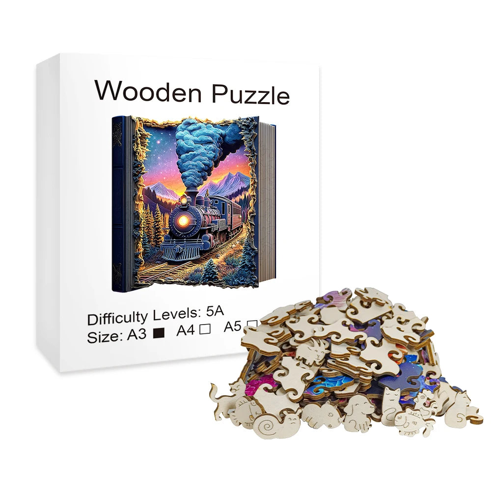 CowLost | product_id-train-wooden-3d-puzzle-brain-game-with-irregular-pieces-and-colorful-artwork |3