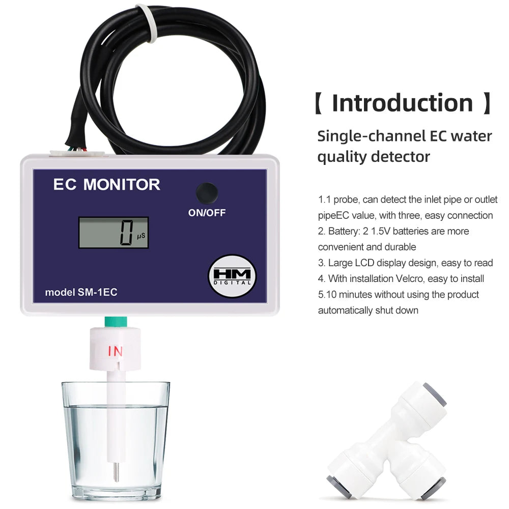 HM Digital Online Water Quality Tester LCD TDS/EC Meter PPM Detection for Pool Laboratory