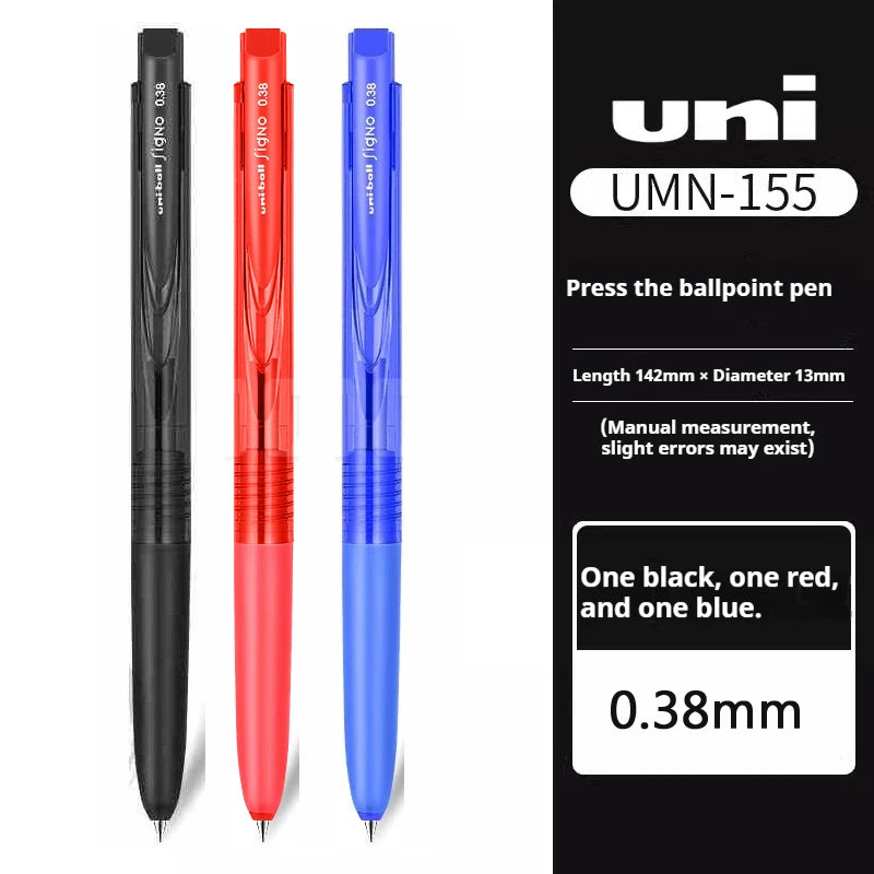 CowLost | product_id-mitsubishi-uni-signo-umn155-gel-pen-0-38-0-5mm-black-red-blue-quick-dry-smooth-low-friction |44