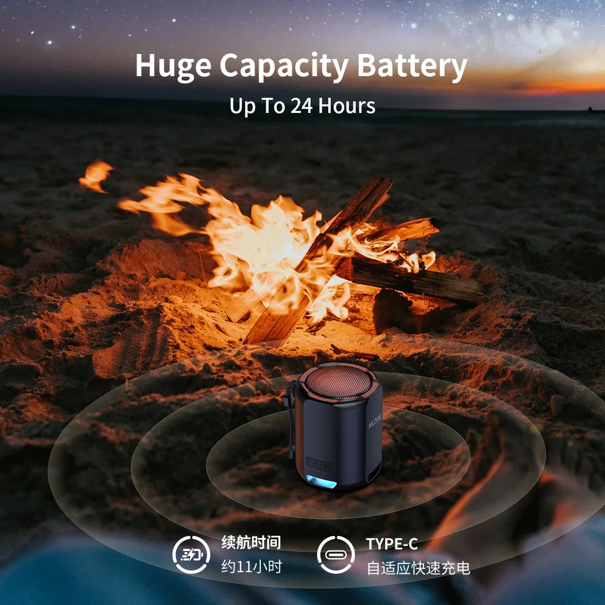CowLost | mlove-portable-bluetooth-speaker-bluetooth-5-3-rgb-lights-compact-high-fidelity-sound-tws-connectivity |5