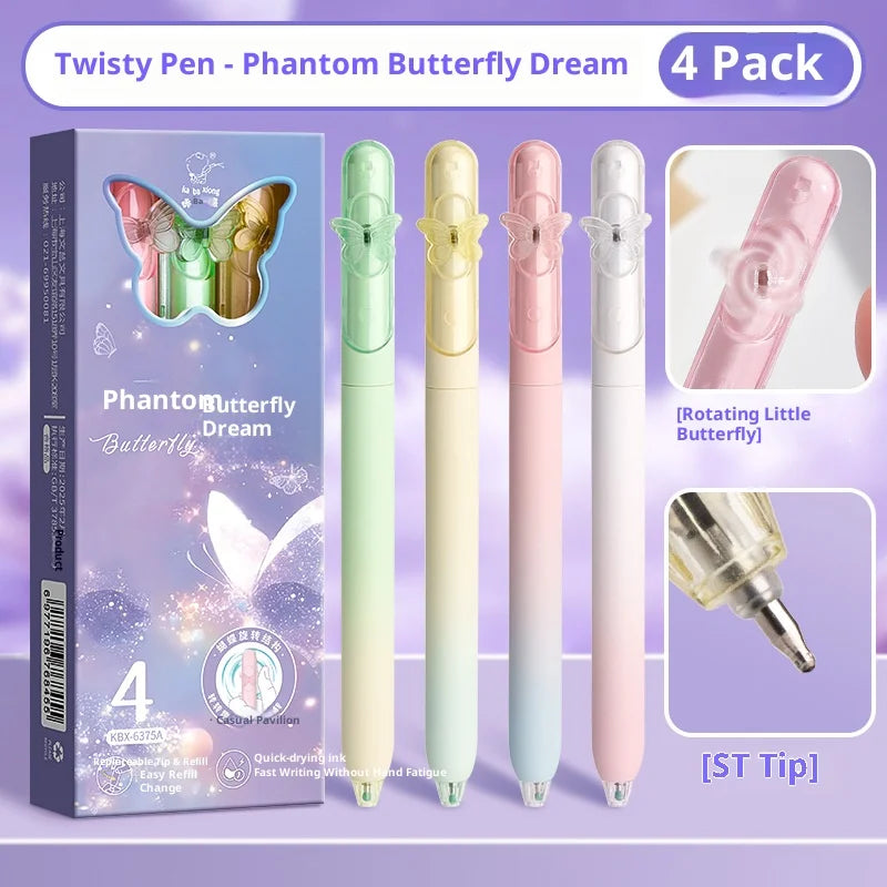 CowLost | product_id-4-pack-kawaii-retractable-gel-pens-0-5mm-fast-drying-spinning-twist-pen-for-school-journaling |25