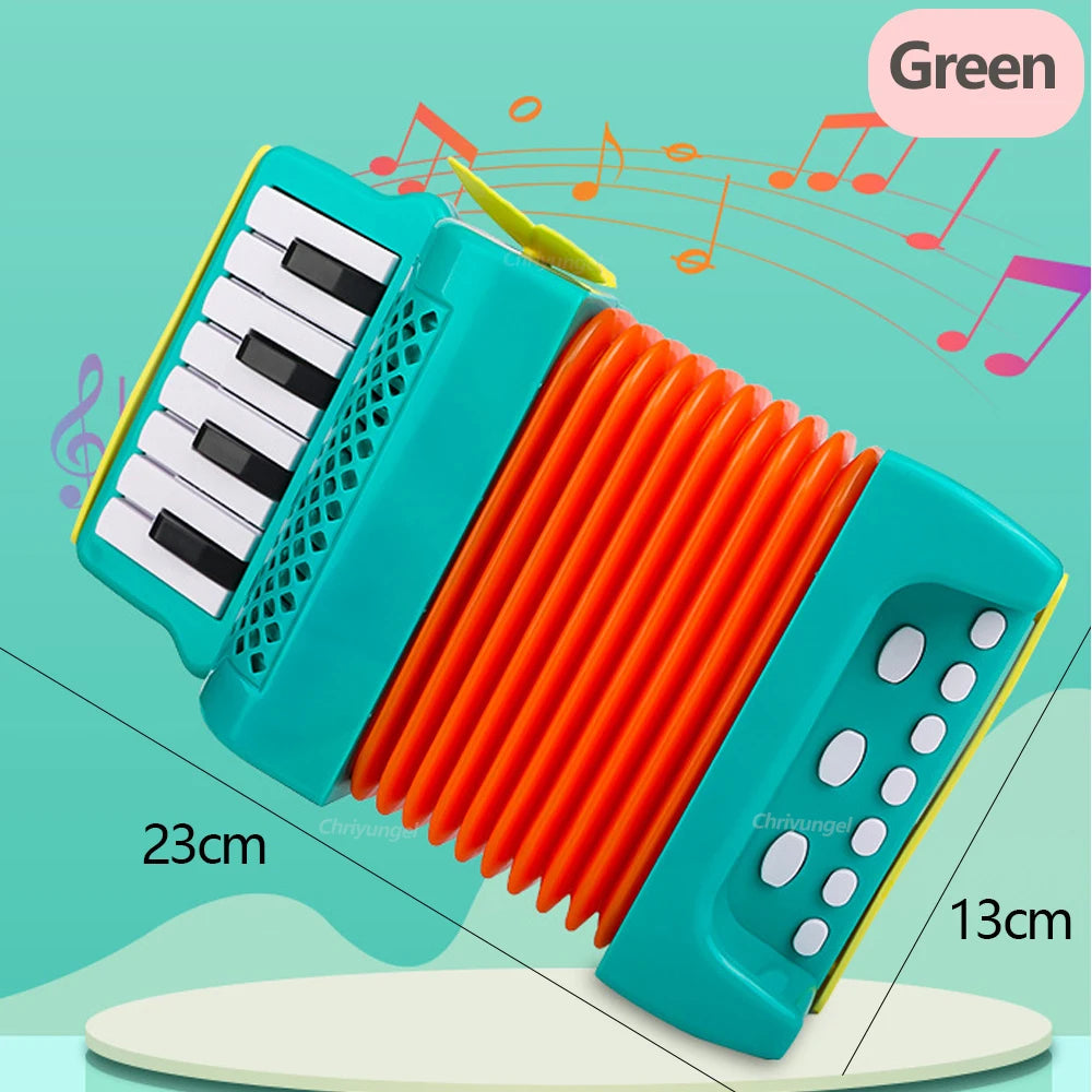 Accordion Toy Piano Musical Instrument Educational Gift for Kids Toddlers