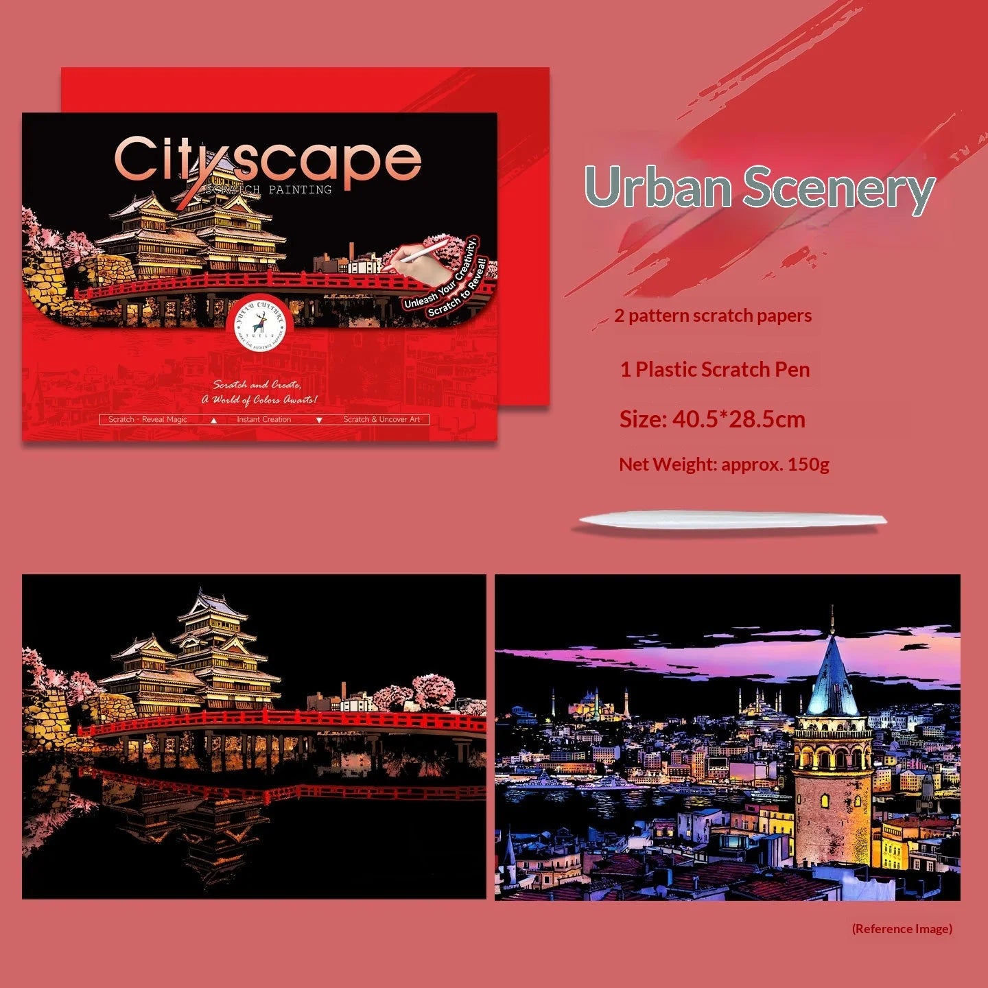 CowLost | product_id-2-pcs-diy-scratch-painting-set-famous-buildings-cityscape-night-view-40-5x28-5-cm |26