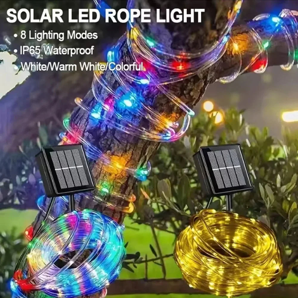 CowLost | light-ropes-strings-product_id-solar-led-waterproof-rope-light-string-for-outdoor-garden-wedding-party-christmas-decoration |7