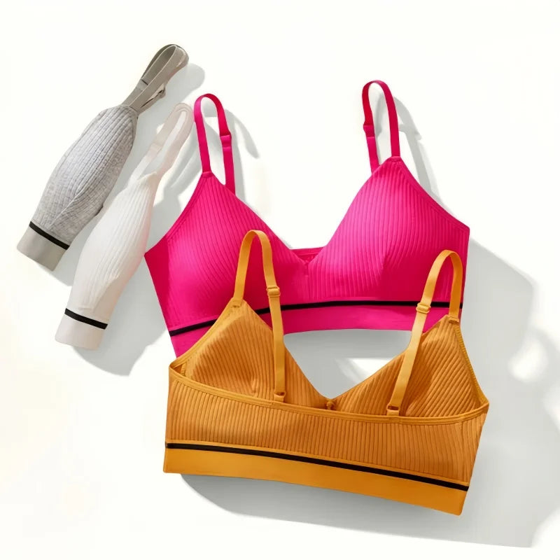 CowLost | product_id-women-s-cotton-wire-free-push-up-tube-top-bra-with-adjustable-straps-solid-color |2
