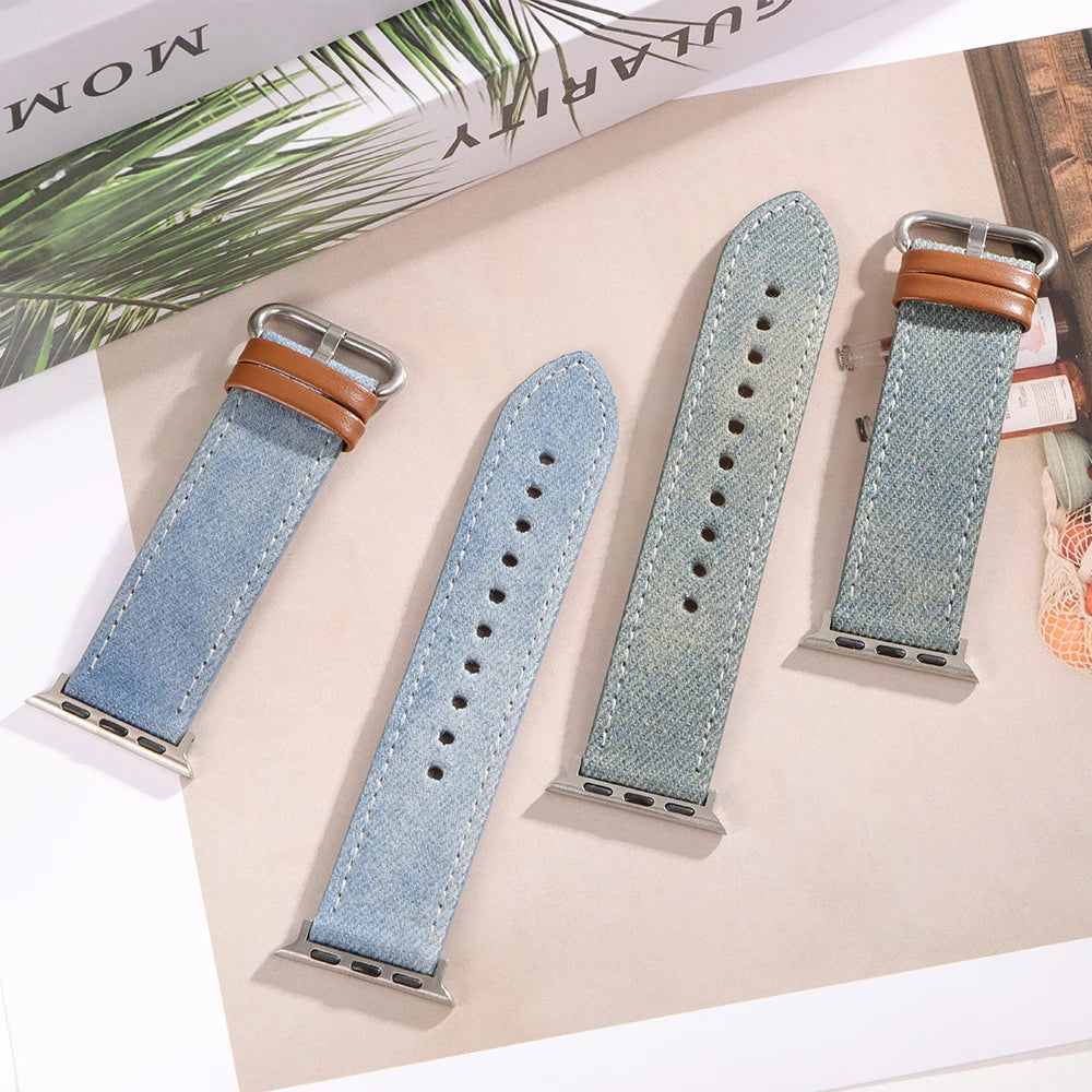 CowLost | denim-product_id-leather-strap-for-apple-watch-38-49mm-sailcloth-denim-band-compatible-with-series-5-10-se |1