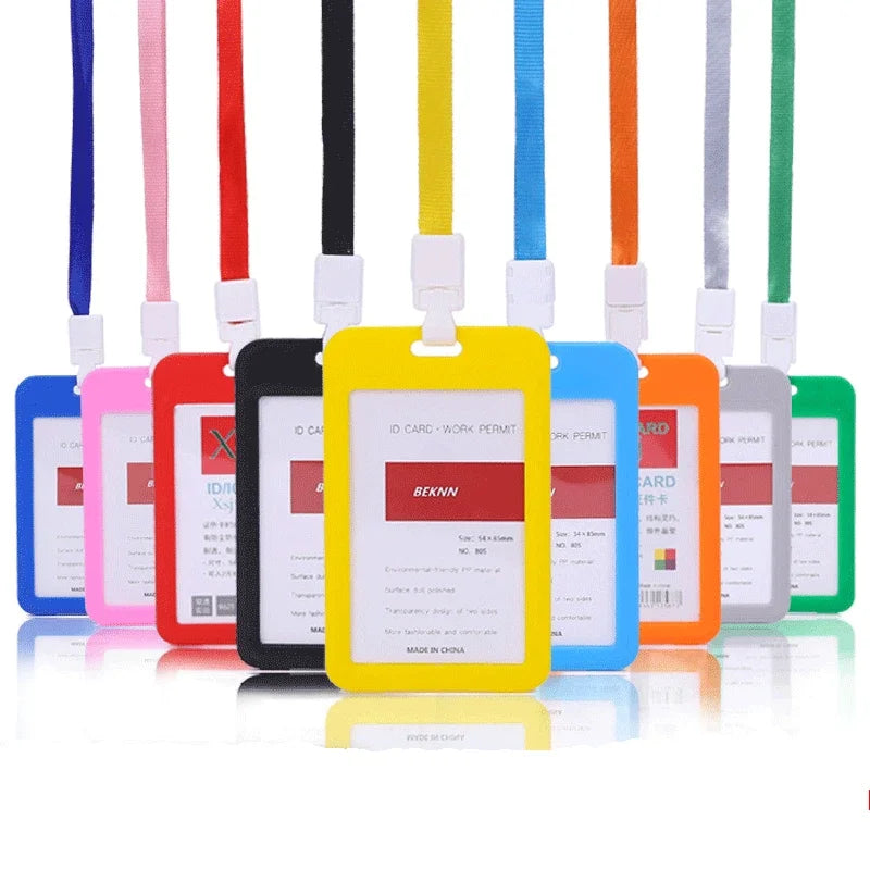 CowLost | uncategorized-plastic-work-card-holder-with-lanyard-rope |1