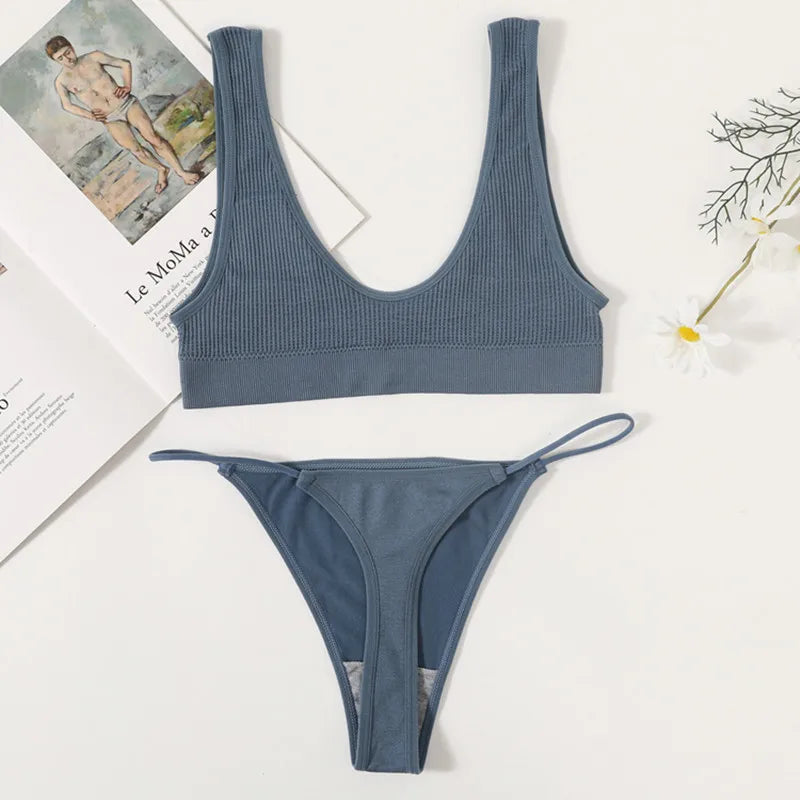 CowLost | product_id-women-seamless-u-neck-push-up-bra-low-waist-brazilian-thong-set |19