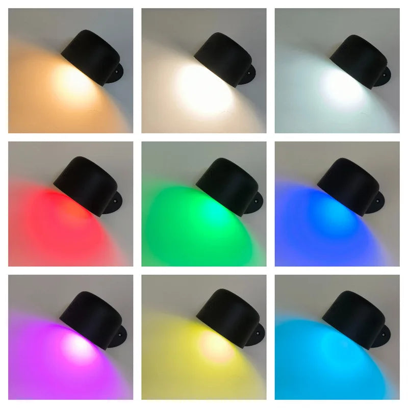 CowLost | product_id-kfvc-usb-rechargeable-led-wall-lamp-360-rotatable-touch-remote-wireless-night-light-for-bedroom-bedside-reading |6