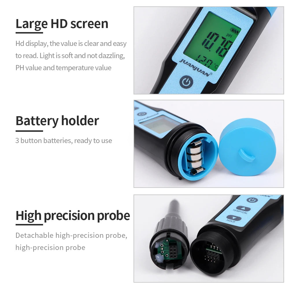 Digital PH Meter with Backlight for Food, Soil, Cosmetic, Cheese, Meat, Fruit, Dough Testing