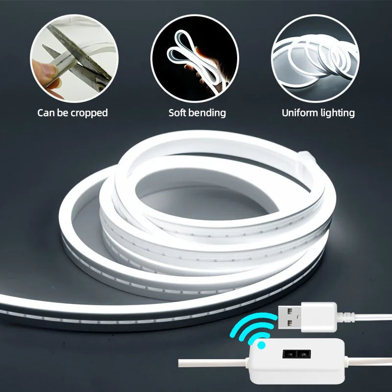 CowLost | light-ropes-strings-product_id-hand-sweep-sensor-led-strip-foldable-indoor-atmosphere-light-for-bedroom-kitchen-shelf |7