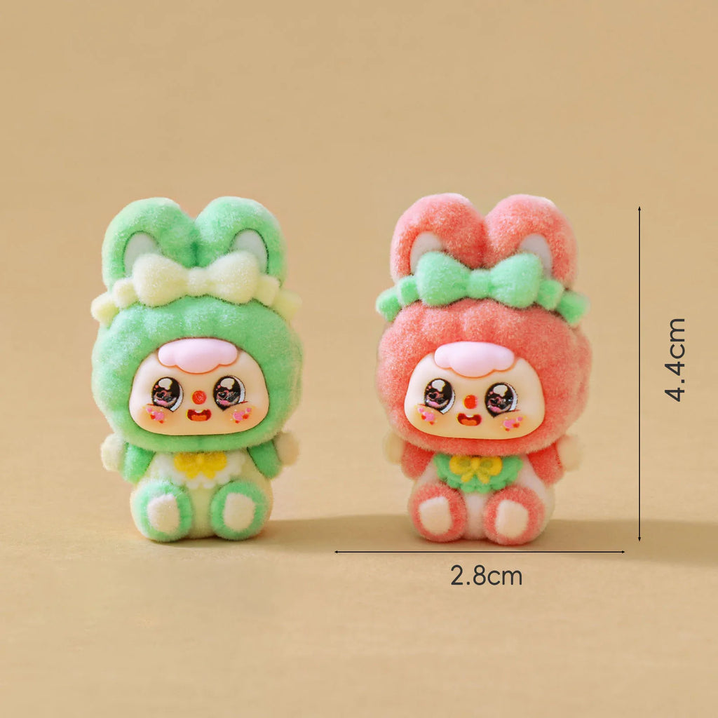 CowLost | product_id-9pcs-butterfly-knot-rabbit-plush-dolls-diy-blind-box-accessories-car-desktop-ornaments-gifts |9