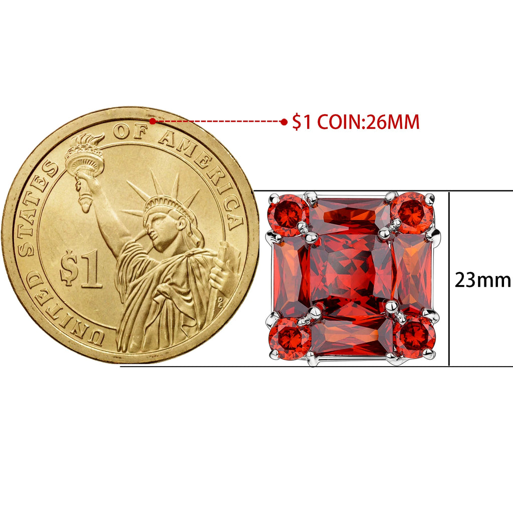 CowLost | clothing-accessories-trendy-zircon-square-cufflinks-for-men |3