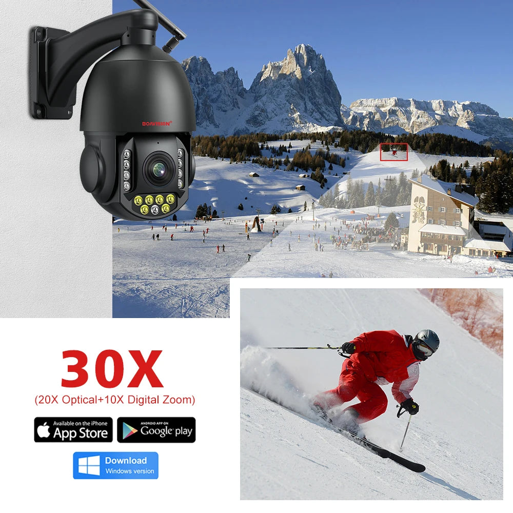 CowLost | 4k-8mp-surveillance-camera-wifi-4g-sim-card-poe-30x-zoom-ptz-ai-humanoid-tracking-ir-100m-outdoor-speed-dome-security-camera |22