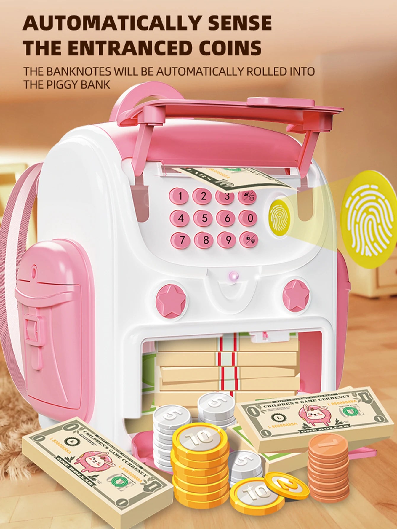 CowLost | product_id-automatic-induction-piggy-bank-backpack-atm-with-fingerprint-password-lock-for-kids-gifts |8
