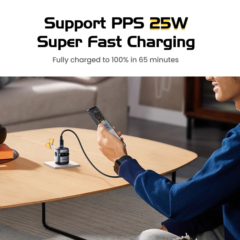 CowLost | ugreen-30w-gan-charger-2nd-gen-robot-qc4-0-3-0-pps-pd3-0-fast-charger |6