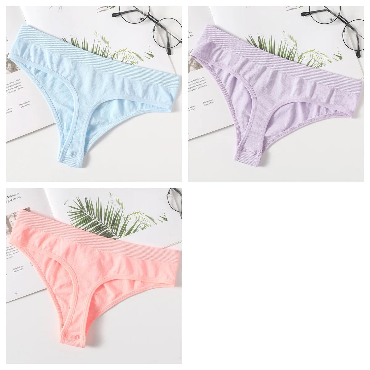 CowLost | product_id-3pcs-womens-seamless-breathable-soft-g-string-thong-panties |29