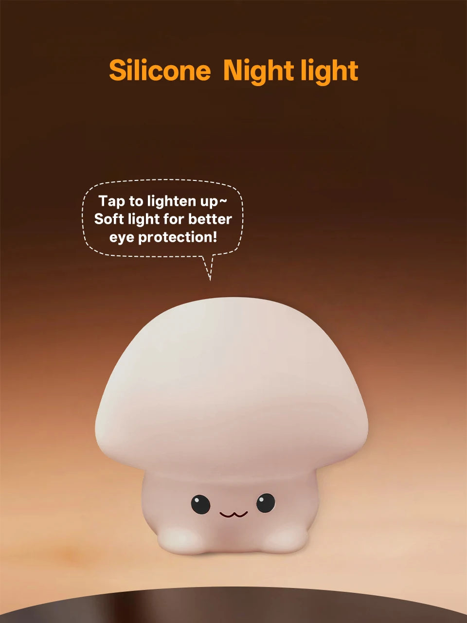 CowLost | product_id-pear-usb-rechargeable-7-color-dimmable-touch-silicone-pat-duck-night-light |10