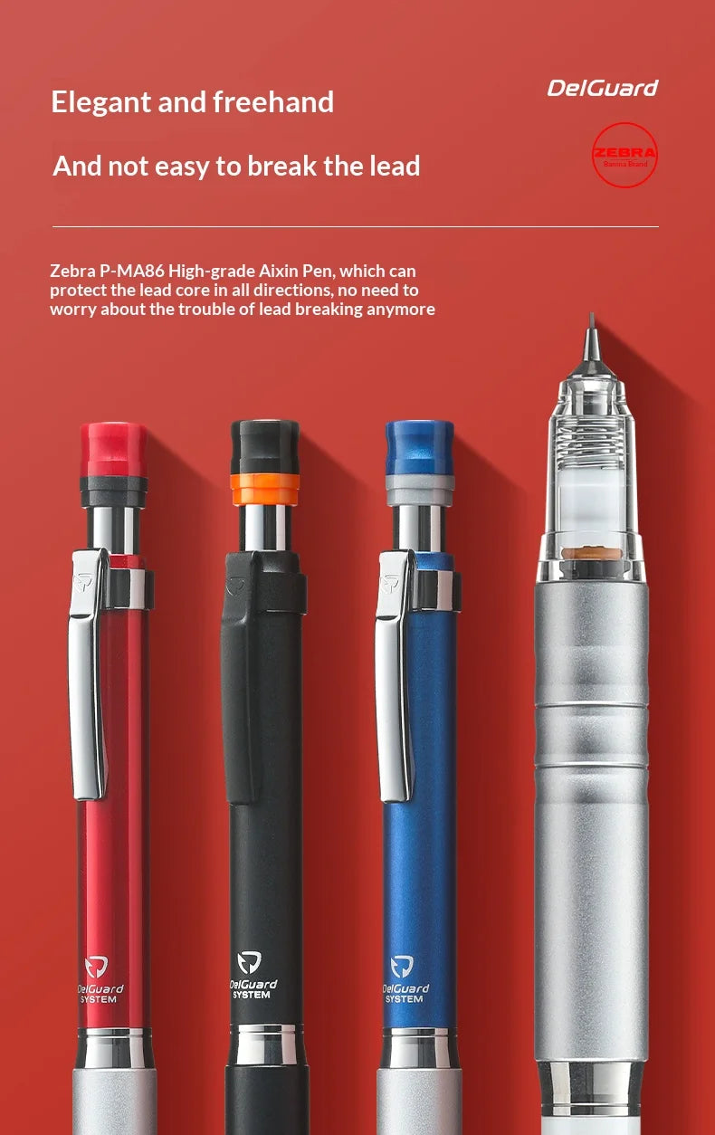 CowLost | product_id-zebra-delguard-ma86-0-5mm-mechanical-pencil-with-metal-grip-and-break-resistant-lead |9