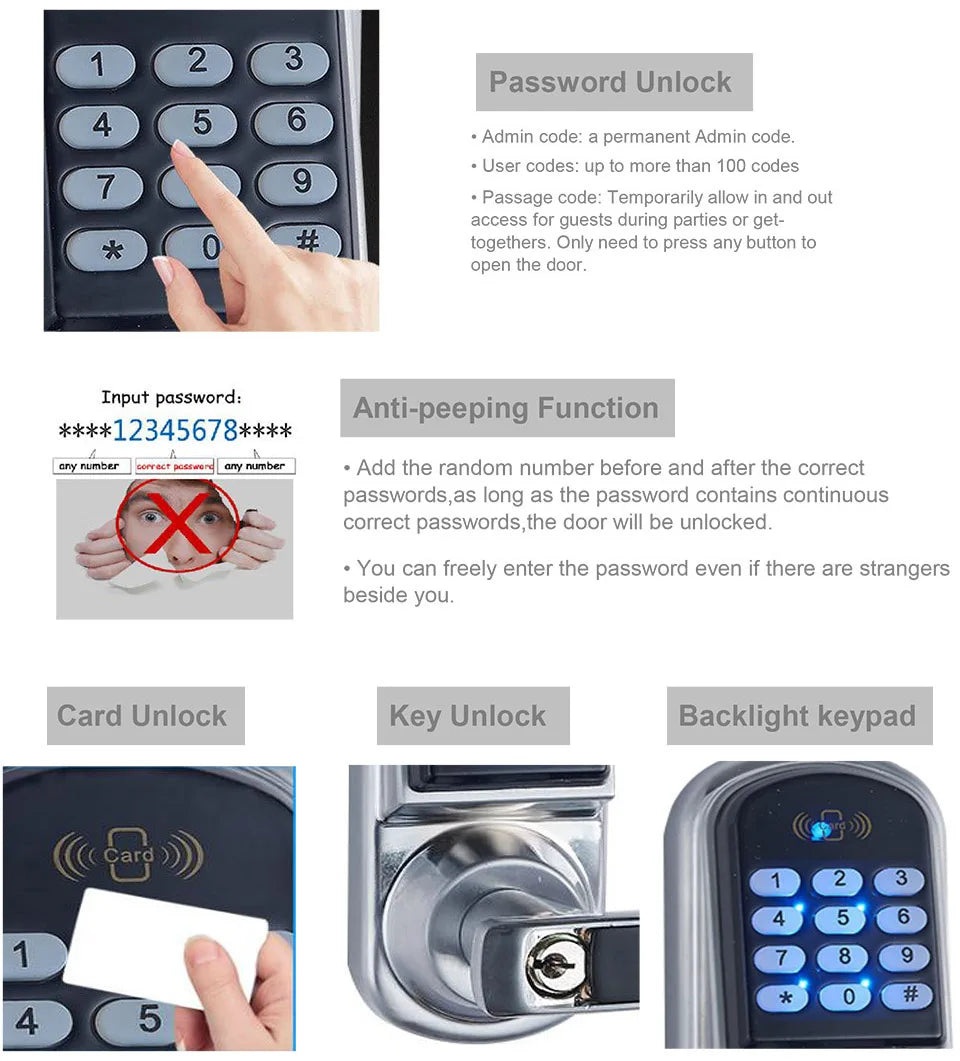 CowLost | locks-keys-product_id-smart-electronic-rfid-keypad-lock-with-rubber-push-button-handle-for-hotel-rental-apartment |9