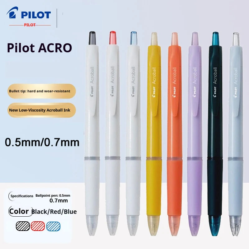 CowLost | product_id-pilot-acroball-retractable-ballpoint-pen-ultra-smooth-hybrid-ink-0-5-0-7mm-japanese-design-for-office-business |1