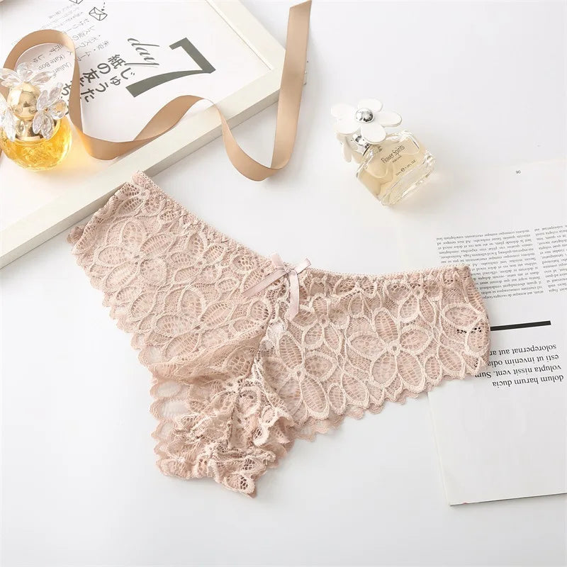CowLost | product_id-3pcs-women-s-low-waist-lace-briefs-soft-solid-color-underwear |15