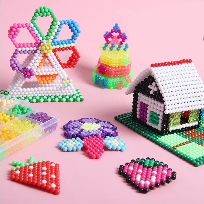 300Pcs 5mm Plastic Water Beads Educational Puzzle Toy for Children