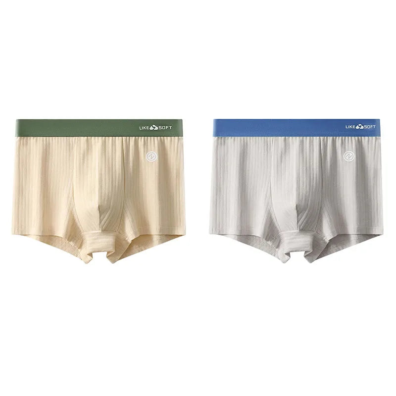 CowLost | 2-pcs-lot-mens-striped-panties-boxer |14