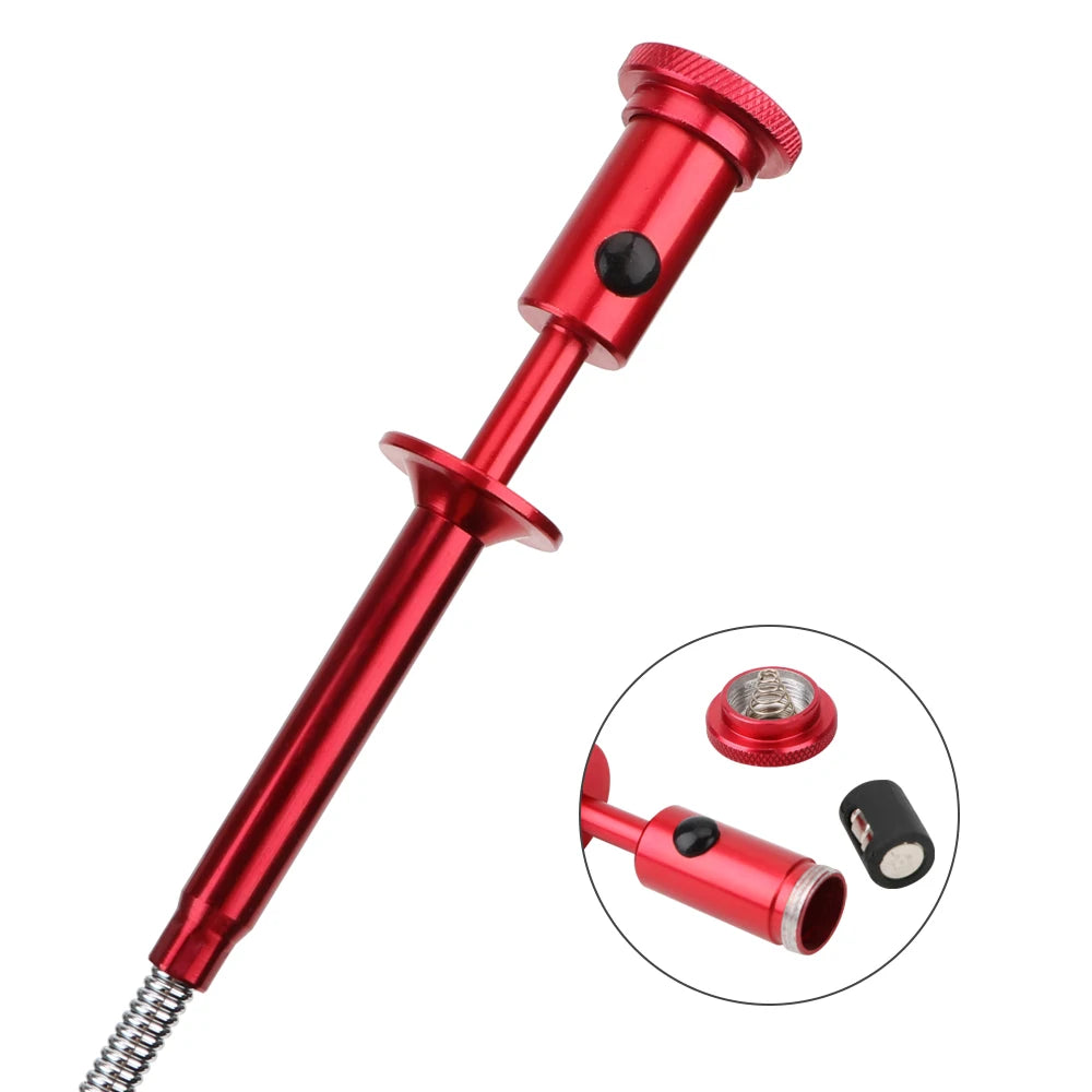 CowLost | magnetic-long-spring-grip-magnet-4-claw-led-light-flexible-pick-up-tool-sewer-cleaning-pickup-tools-home-toilet-gadget |3