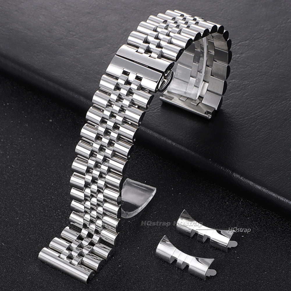 CowLost | vinyl-product_id-stainless-steel-rolex-watchband-12-22mm-flat-curved-end-with-butterfly-clasp |9