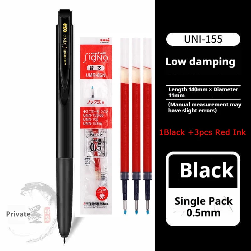 CowLost | product_id-mitsubishi-uni-signo-umn155-gel-pen-0-38-0-5mm-black-red-blue-quick-dry-smooth-low-friction |35