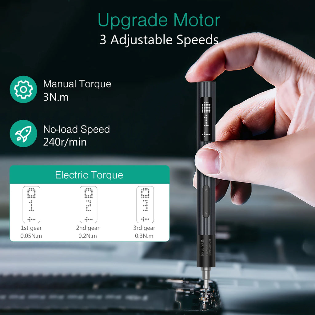 ORIA 50-in-1 Cordless Rechargeable Electric Precision Screwdriver Set for Phone Laptop Glasses Repair